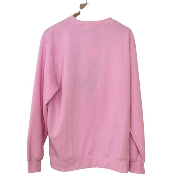 Hello Kitty By Sanrio Kawaii Aesthetic Pink Embroidered Pullover Sweatshirt NWT - Picture 2 of 8